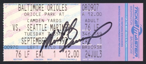 Mike devereaux signed ticket - mike,